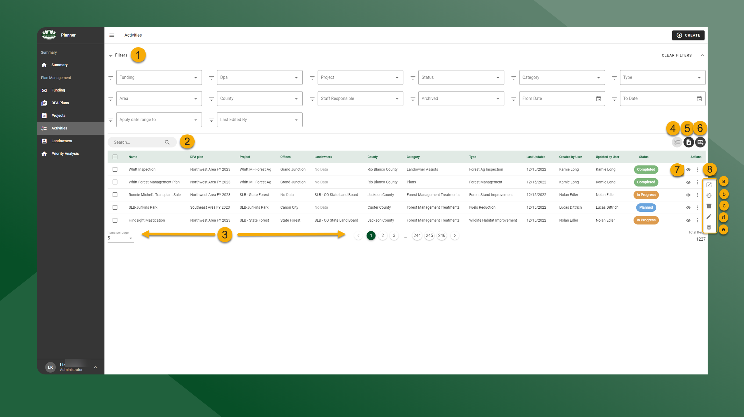 Planner Control Planner Overview & User Interface